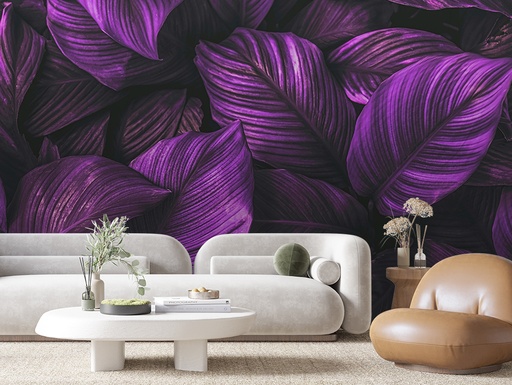 Blätter in Lila, tropisch