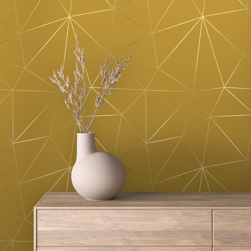 Dreiecke und Polygone in Gold