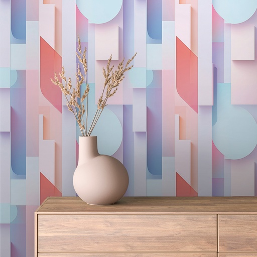 Formen in Pastell, minimalistisch II