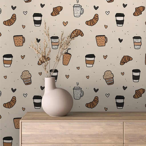 Kaffee und Croissant
