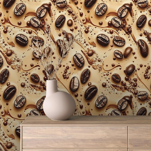 Kaffeebohnen in Schokolade