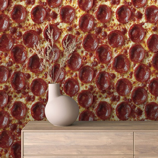 Pepperoni-Pizza, knusprig
