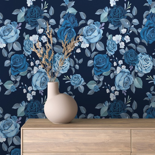 Rosen in Blau-Rosé II