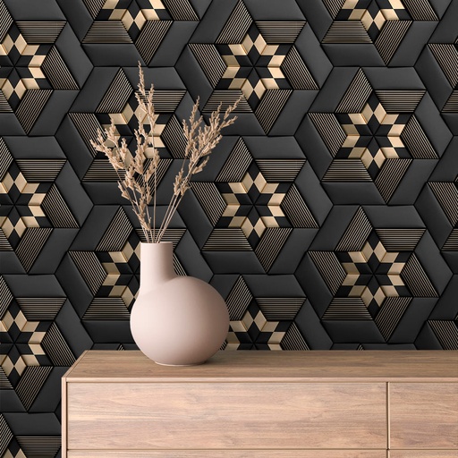 Sterne in Schwarz-Gold