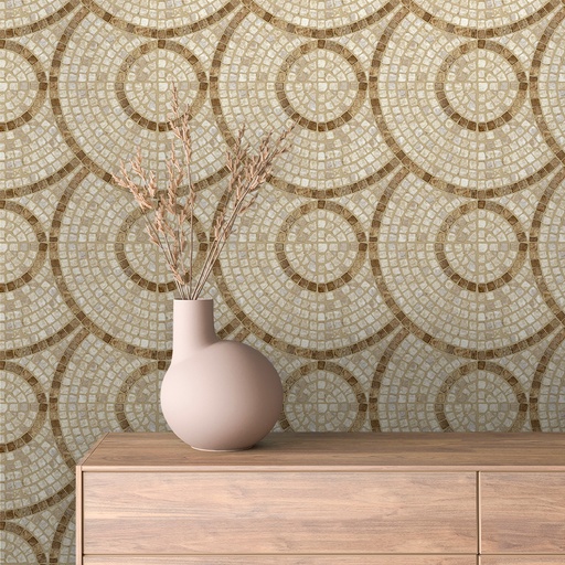 Mosaik in Beige-Braun II