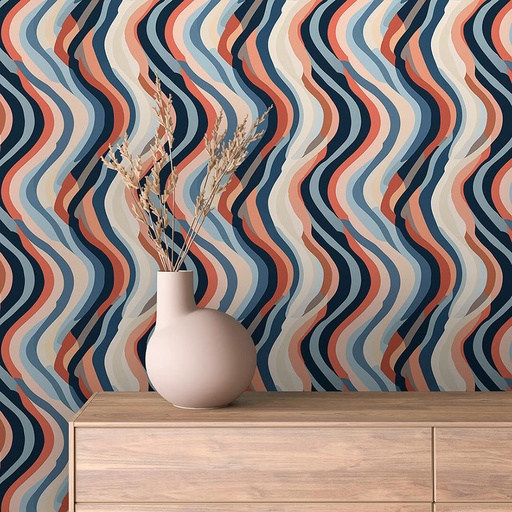 Abstraktes Muster in Bunt, Retro III