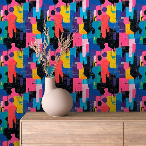 Graffiti in Bunt, abstrakt VI