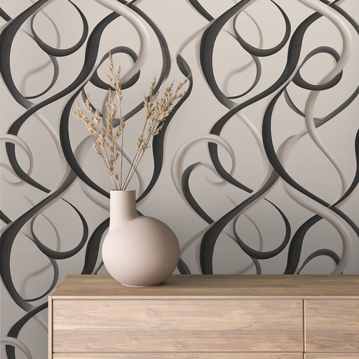 Ornament in Natur-Beige, edel