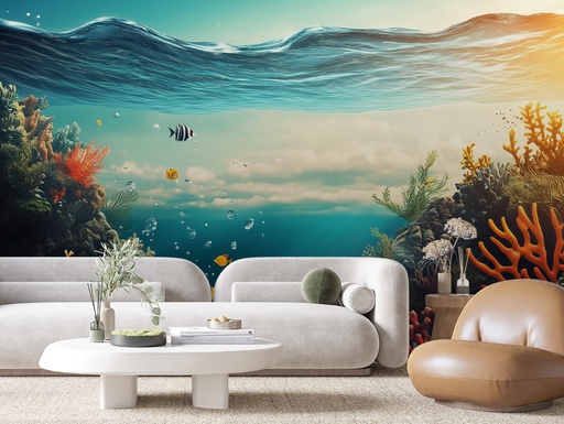 Fische in Koralle