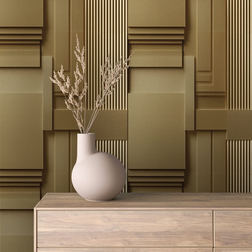 Geometrisches Muster in Gold, strukturiert