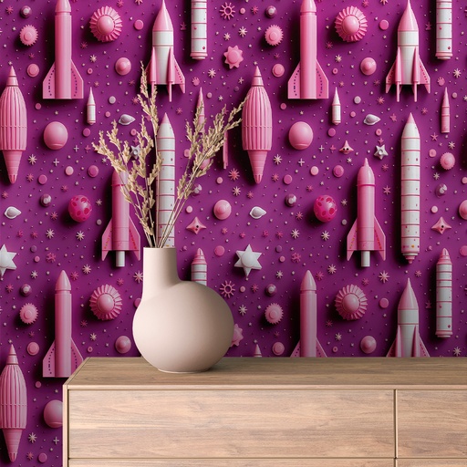 Weltraum in Rosa