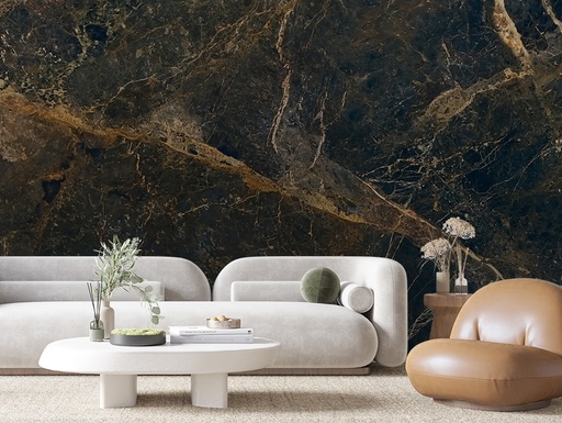Dunkler Marmor mit goldenen Adern