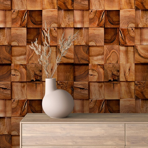 Holzblöcke, quadratisch