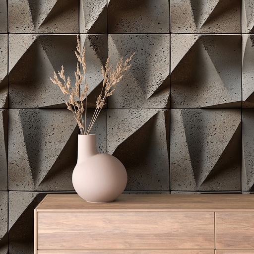 Geometrisches Betonrelief